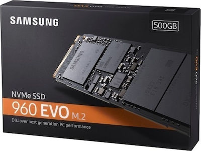 Samsung 960 Evo SSD 500GB τύπου M.2 με σύνδεση PCI Express 3.0 MZ-V6E500BW