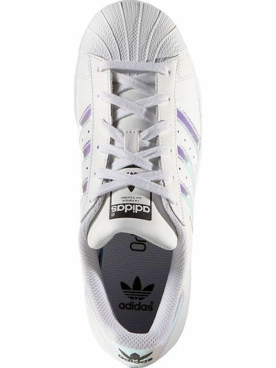 Kids Sneakers Superstar J Metallic Silver / Cloud White