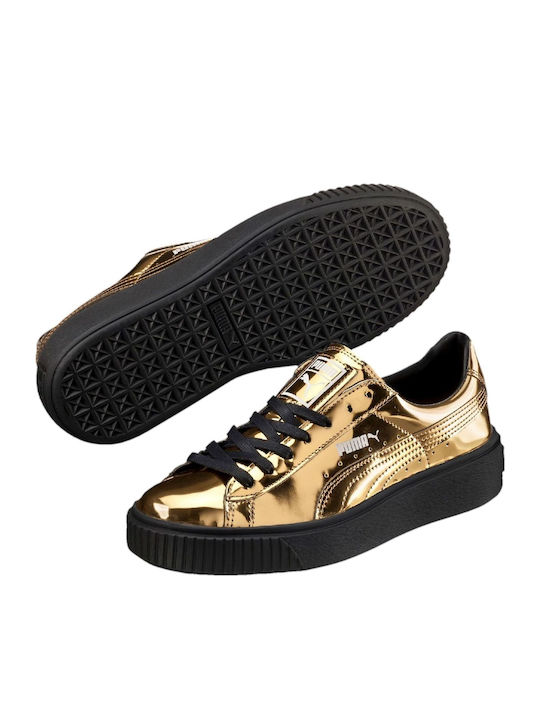 Basket Platform Sneakers Yellow