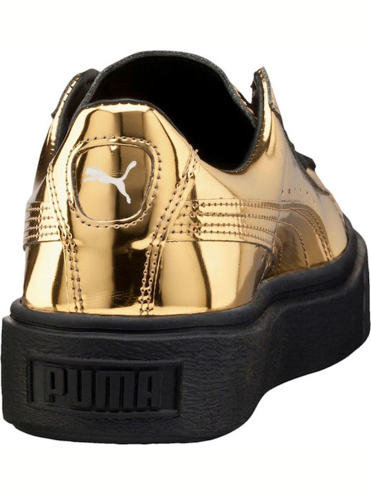 Basket Platform Sneakers Yellow
