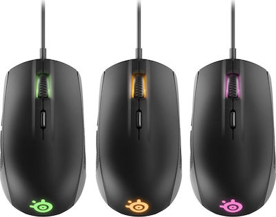 SteelSeries Rival 100 Wireless RGB Gaming Mouse Negru