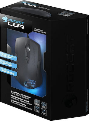 Roccat Lua Геймърска Мишка Черен