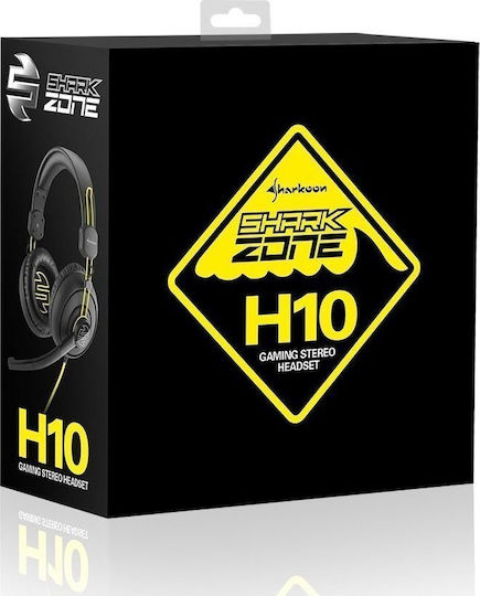 Sharkoon Shark Zone H10 Peste ureche Gaming Headset cu conexiune 3,5mm Galben