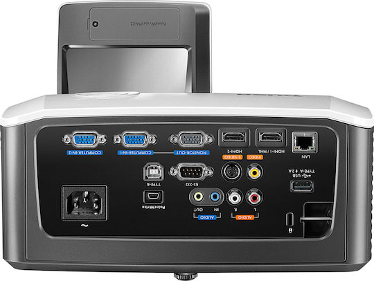 BenQ MW855UST 9H.JKS77.24E 3D Проектор DLP HD LED лампа с вградени високоговорители Бял
