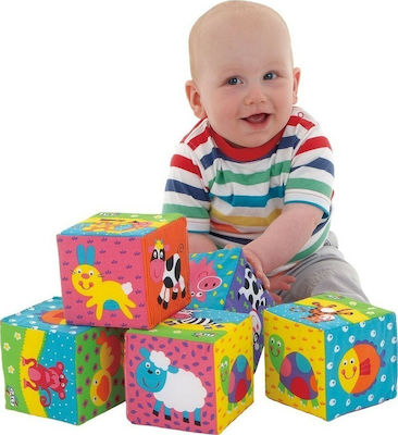 Galt Toys Activity Cube Soft Blocks made of Fabric for 0++ Months