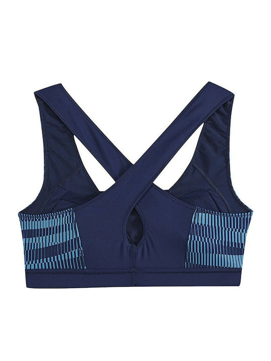 adidas Supernova Graphic Racer Sports Bra Women's Sports Bra Blue