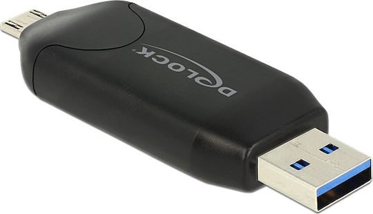 DeLock Card Reader micro USB / USB 2.0 για SD/MemoryStick