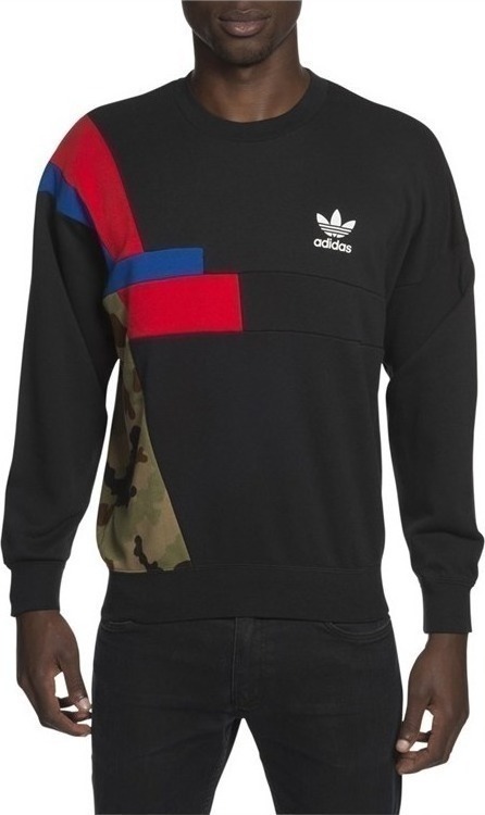 adidas colorblock rugby sweatshirt