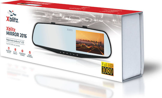 Xblitz Καθρέπτης με Κάμερα DVR Αυτοκινήτου με Οθόνη 4.3"