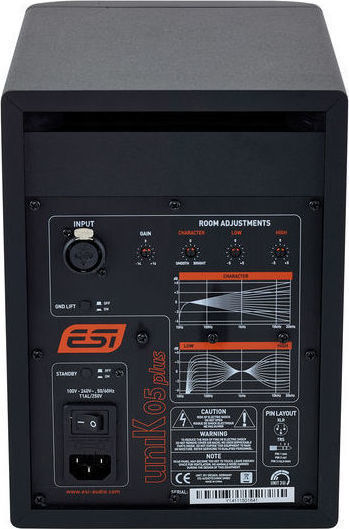 ESI uniK 05+ Ηχείo Studio Monitor 80W (Τεμάχιο) Μαύρο