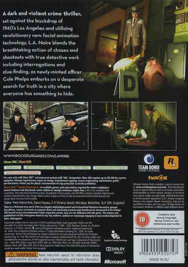 L.A. Noire XBOX 360