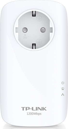TP-LINK TL-PA8010P v1 Powerline για Ενσύρματη Σύνδεση με Passthrough Πρίζα και Θύρα Gigabit Ethernet