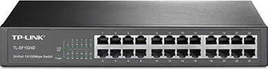 TP-LINK TL-SF1024D Unmanaged L2 Switch with 24 Ethernet Ports