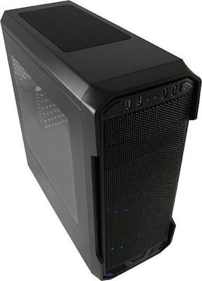 LC-Power Gaming 984B Midi Tower Κουτί Υπολογιστή με Πλαϊνό Παράθυρο Μαύρο