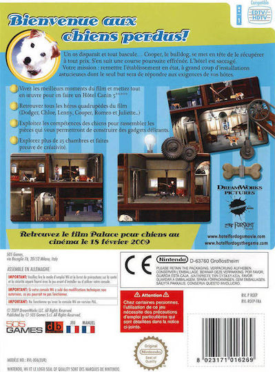 Hotel For Dogs () Wii Game (Used)