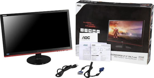 AOC G2260VWQ6 TN Gaming Monitor 21.5" FHD 1920x1080 με Χρόνο Απόκρισης 1ms GTG