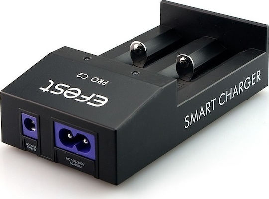 Efest PRO C2 USB Φορτιστής 2 Μπαταριών Li-ion Μεγέθους 18650