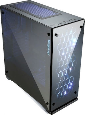 Segotep SG-K7 Midi Tower Computer Case with Window Panel Black