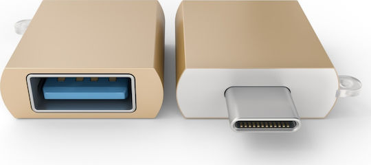 Satechi Type-C USB Adapter Konverter USB-C männlich zu USB-A weiblich Silber 1Stück