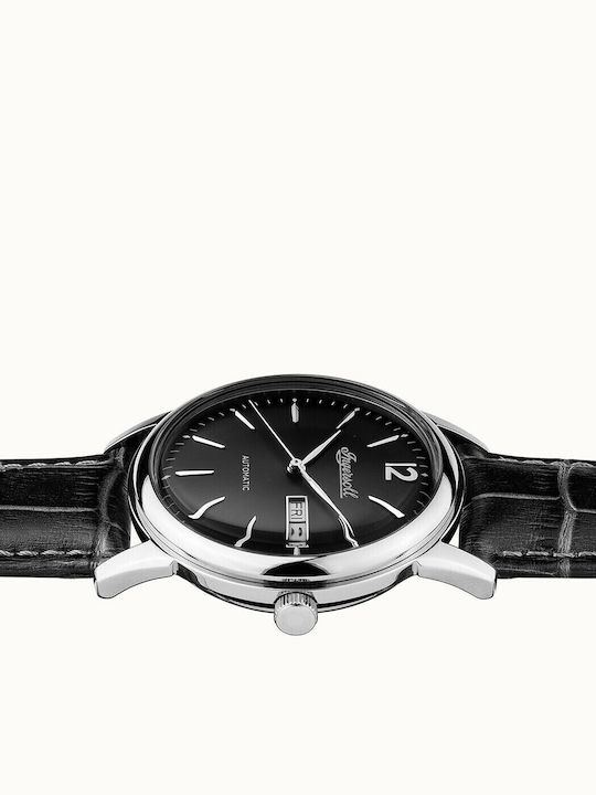 Ingersoll The New Haven Automatic Men's Watch 40mm Automatic with Black Leather Strap