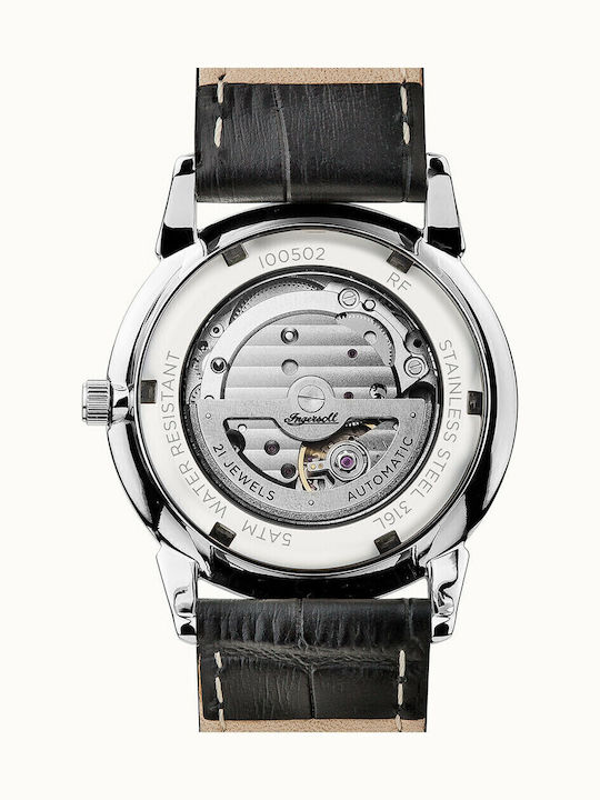 Ingersoll The New Haven Automatic Men's Watch 40mm Automatic with Black Leather Strap