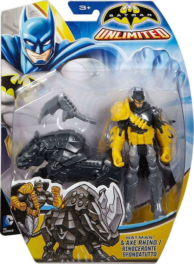 Action Figure Batman and Axe Rhino Pack Justice League Batman for 4+ years old Years