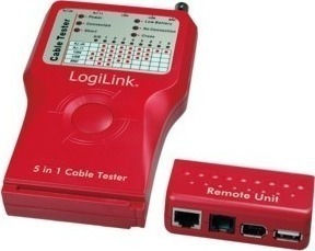 LogiLink WZ0014 Тестер На Кабели Чешмяна Вода / Мрежа RJ45 / RJ11 / BNC / USB