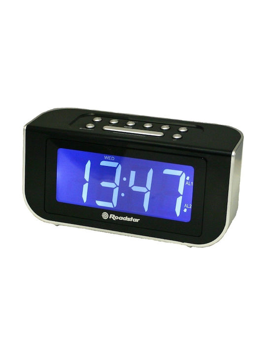 Roadstar CLR-2618 Tabletop Digital Clock with Alarm & Radio