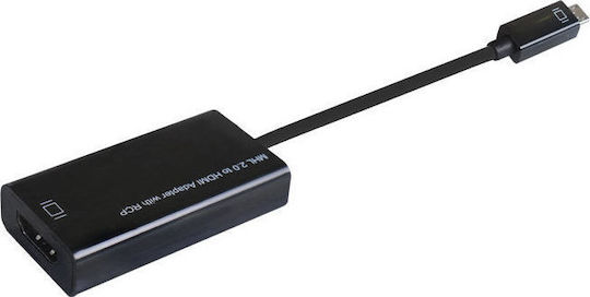 Valueline MHL Male to HDMI Micro USB Female Converter 1 Piece