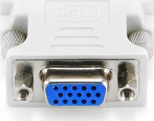 Cablexpert Μετατροπέας DVI-A male σε VGA female Λευκό 1τμχ A-DVI-VGA