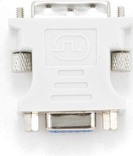 Cablexpert Μετατροπέας DVI-A male σε VGA female Λευκό 1τμχ A-DVI-VGA