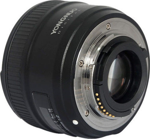 Yongnuo Full Frame Camera Lens 35mm f/2 Wide Angle for Nikon F Mount Black