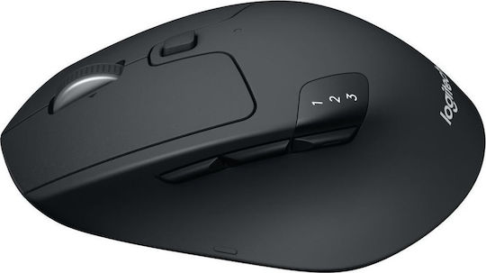Logitech M720 Triathlon Ασύρματο Bluetooth Ποντίκι Μαύρο