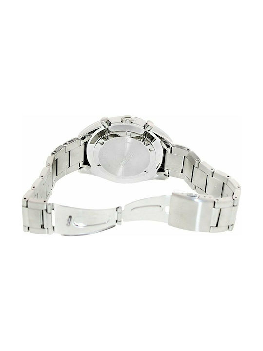 Seiko Ceas Cronograf Baterie cu Argint Brățară metalică