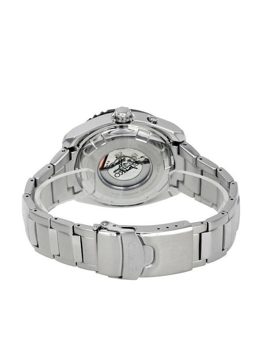 Seiko Prospex Land Мъжки Часовник 46мм Kinetic с Сребърен Метална Гривна