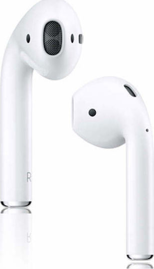 Apple AirPods (2016) Earbud Bluetooth Handsfree Ακουστικά με Θήκη Φόρτισης Λευκά