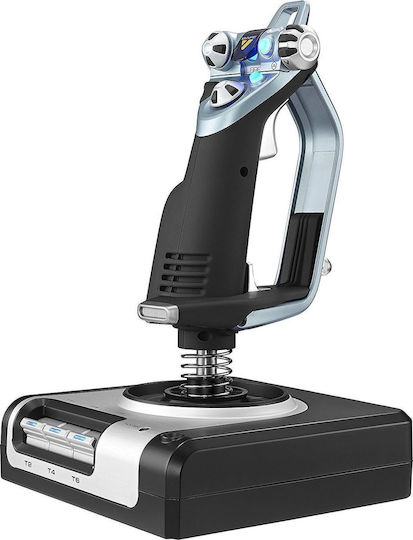 Logitech G Saitek X52 Flight Control System Joystick Ενσύρματο Συμβατό με PC