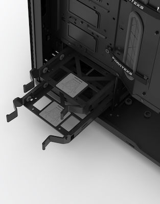 Phanteks Enthoo Pro M Tempered Glass Turnul Midi Cutie de calculator cu fereastră laterală Negru