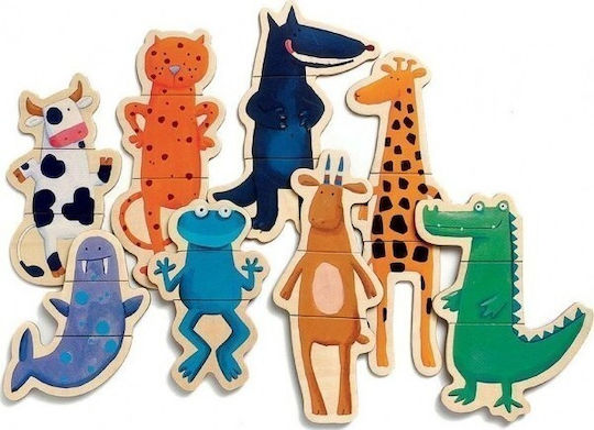 Djeco Magnetic Construction Toy Crazy Animals for Children 2+ years+ Years