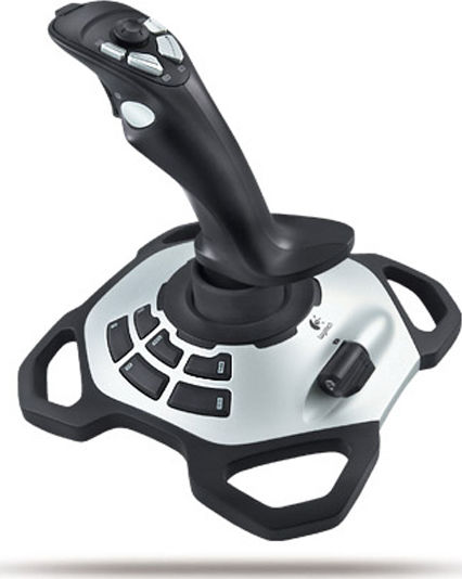 Logitech Extreme 3D Pro Joystick Cu fir Compatibil cu PC