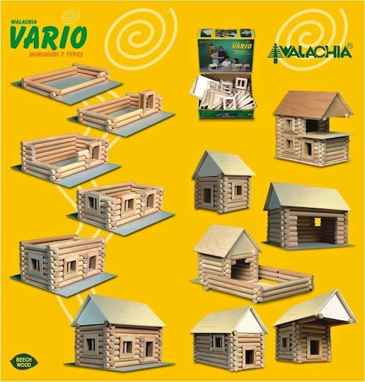 Walachia Παιχνίδι Κατασκευών Ξύλινo Vario Suitcase Nr.35 για Παιδιά 5+ Ετών