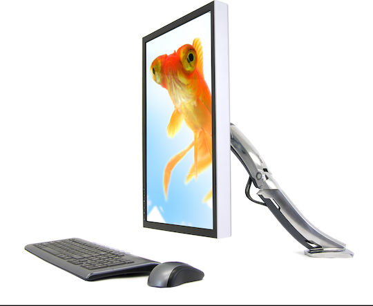 Ergotron MX Halterung Auf dem Schreibtisch Monitor bis 30" mit Arm Silber