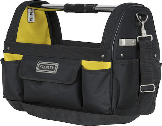 Stanley Open Top Waterproof Black Shoulder Tool Bag 19l Open