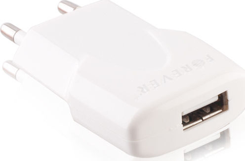 Forever Încărcător cu port USB-A Alb (5900495225658)