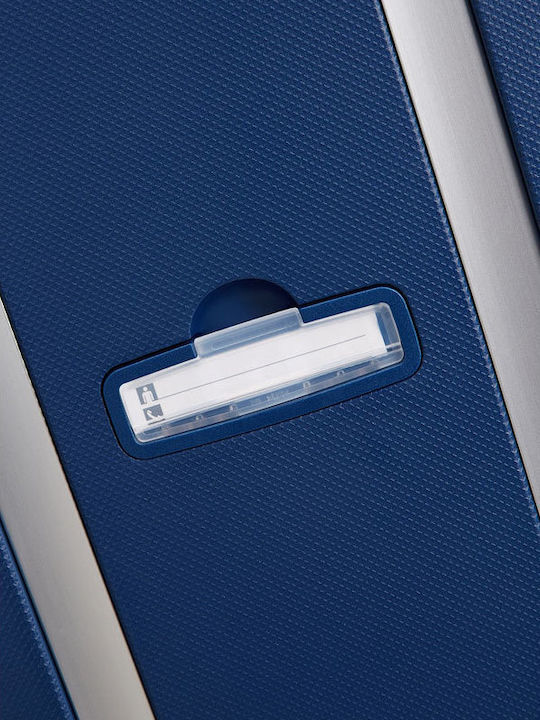 Samsonite S'cure Βαλίτσα Ταξιδίου Καμπίνας Σκληρή Μπλε με 4 Ρόδες Ύψους 55εκ.