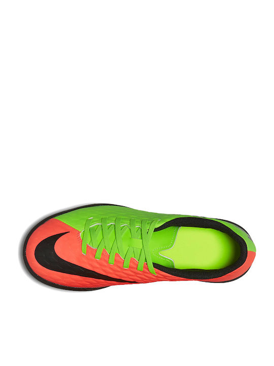 HYPERVENOM PHADE TF Ghete De Fotbal Pentru Copii Cu Talpă Cu Crampoane Verzi