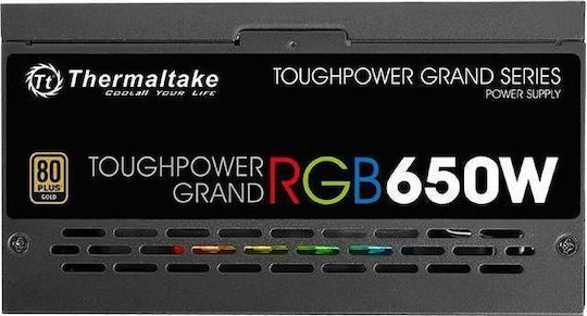 Thermaltake Toughpower Grand RGB 650W Black Computer Power Supply Full Modular 80 Plus Gold