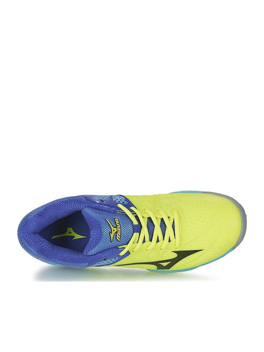 Mizuno Wave Exceed Tour 2 CC Ανδρικά Παπούτσια Τένις Κίτρινα για Όλα τα Γήπεδα
