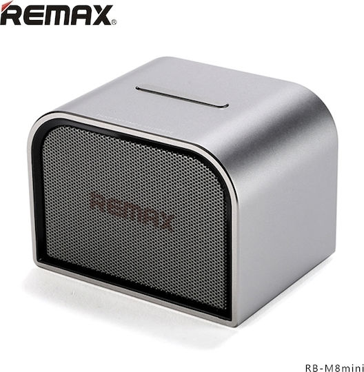 Remax RB-M8 Mini Ηχείο Bluetooth 5W με Διάρκεια Μπαταρίας έως 6 ώρες Ασημί