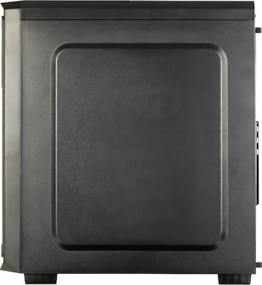 Aerocool Aero-300 FAW Midi Tower Компютърна кутия със страничен прозорец Черен